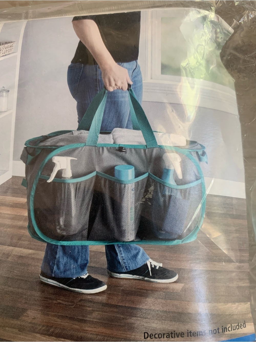 Mainstays Gray And Blue Utility Pop-up Organizer